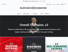 Tablet Screenshot of blackoakcoffee.com